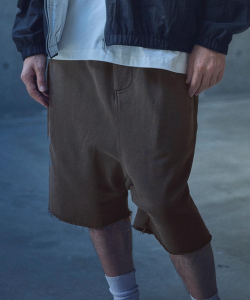 ADAM PATEK(アダムパテック)の「mp13327-pigment dyeing sarouel short pants サルエルショートパンツ(その他パンツ・メンズ・ブラック/パープル・2/1)」の13枚目の写真