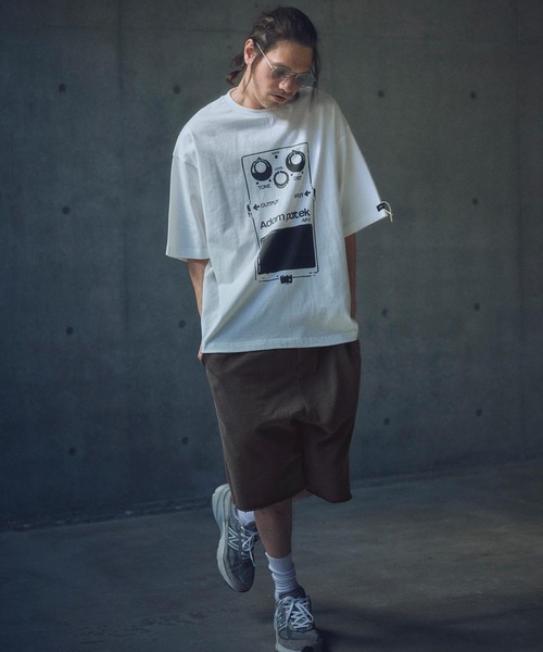 ADAM PATEK(アダムパテック)の「mp13327-pigment dyeing sarouel short pants サルエルショートパンツ(その他パンツ・メンズ・ブラック/パープル・2/1)」の16枚目の写真