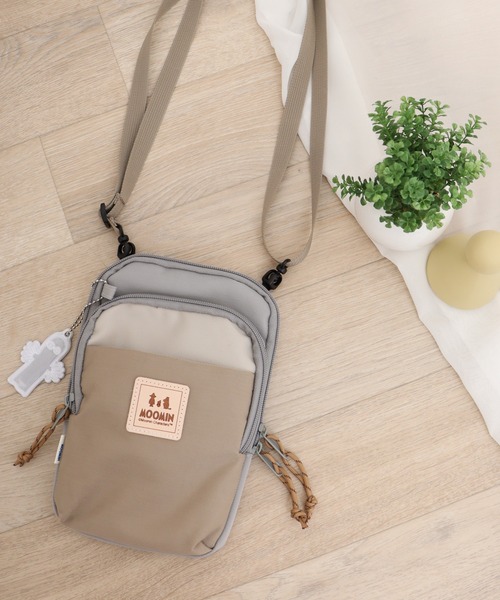 MOOMIN（ムーミン）の「MOOMIN ブロックカラーデザインスマホショルダーパック（ショルダーバッグ・レディース・レッド/グリーン/ブラック/グレー・FREE）」の3枚目の写真