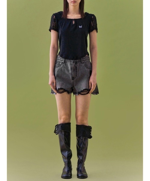 ショートパンツ FANCY CLUB VINTAGE DENIM SHORTS 5BNY762 セール】【FANCY CLUB】VINTAGE DENIM SHORTS / 【ファンシー