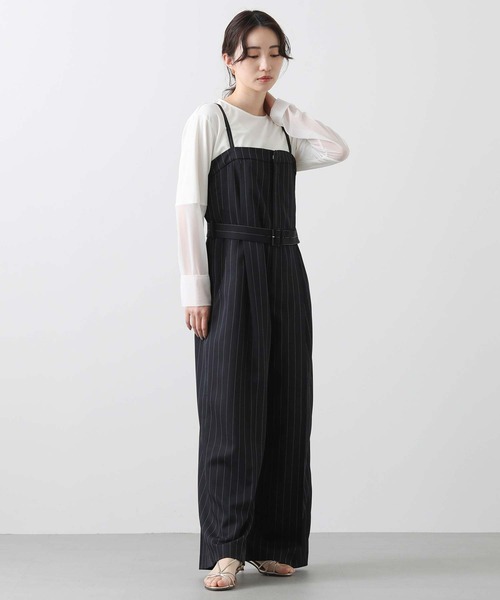 Gready Brilliant(グレディブリリアン)の「袖シアー裾ラウンドカットソー(Tシャツ/カットソー・レディース・オフホワイト/ブラック・FREE)」の5枚目の写真