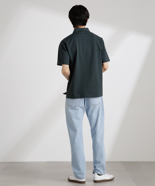 NANO universe（ナノユニバース）の「アンチスメル 鹿の子ポロ 半袖（ポロシャツ・メンズ・ネイビー/ホワイト/グリーン/ブラック・S/M/L/XL）」の17枚目の写真