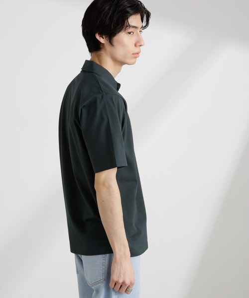 NANO universe（ナノユニバース）の「アンチスメル 鹿の子ポロ 半袖（ポロシャツ・メンズ・ネイビー/ホワイト/グリーン/ブラック・S/M/L/XL）」の12枚目の写真