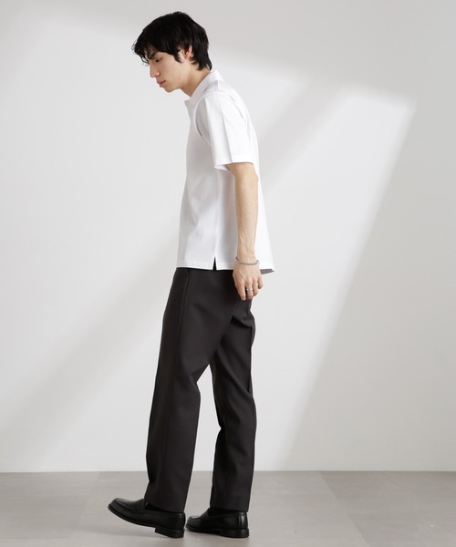 NANO universe（ナノユニバース）の「アンチスメル 鹿の子ポロ 半袖（ポロシャツ・メンズ・ネイビー/ホワイト/グリーン/ブラック・S/M/L/XL）」の11枚目の写真