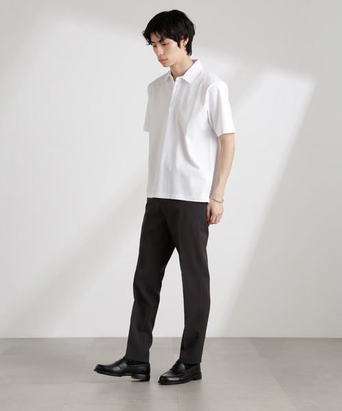 NANO universe（ナノユニバース）の「アンチスメル 鹿の子ポロ 半袖（ポロシャツ・メンズ・ネイビー/ホワイト/グリーン/ブラック・S/M/L/XL）」の10枚目の写真