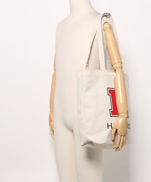 SALON de RUBAN（サロンドルヴァン）の「【SALON de RUBAN / サロン ド ルヴァン】 HARVARD UNIVERSITY トートバッグ（トートバッグ・レディース・アイボリー/ワイン/グレー・FREE）」の4枚目の写真