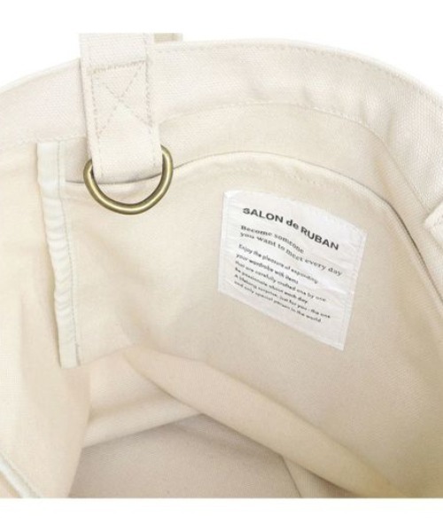 SALON de RUBAN（サロンドルヴァン）の「【SALON de RUBAN / サロン ド ルヴァン】 HARVARD UNIVERSITY トートバッグ（トートバッグ・レディース・アイボリー/ワイン/グレー・FREE）」の10枚目の写真