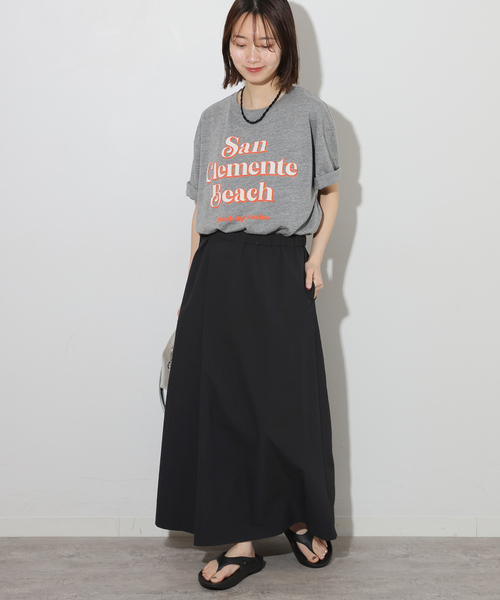 THOUSAND MILE(サウザンドマイル)の「別注【THOUSAND MILE/サウザンドマイル】シアサッカー WEAVE ADJUST スカート(スカート・レディース・ベージュ/ブラック/カーキ・FREE)」の6枚目の写真