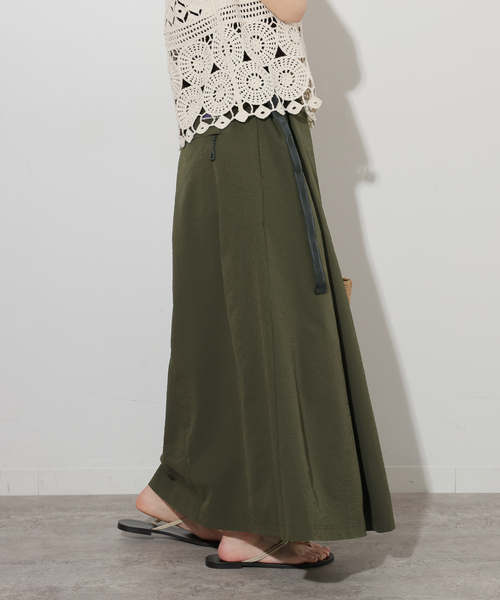THOUSAND MILE(サウザンドマイル)の「別注【THOUSAND MILE/サウザンドマイル】シアサッカー WEAVE ADJUST スカート(スカート・レディース・ベージュ/ブラック/カーキ・FREE)」の18枚目の写真