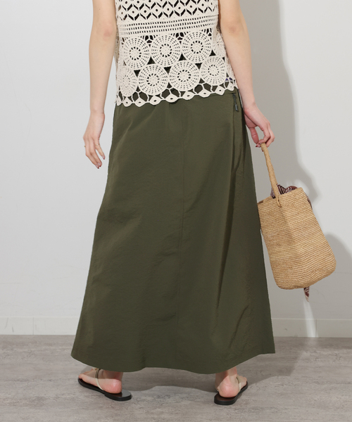 THOUSAND MILE(サウザンドマイル)の「別注【THOUSAND MILE/サウザンドマイル】シアサッカー WEAVE ADJUST スカート(スカート・レディース・ベージュ/ブラック/カーキ・FREE)」の19枚目の写真
