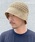 Basiquenti�i�x�[�V�b�N�G���e�B�j�́u�yBasiquenti�zLinen Openwork Knit Hat (���l���I�[�v�����[�N�j�b�g�n�b�g) BCN-Y52025�i�n�b�g�j�v�b�x�[�W��