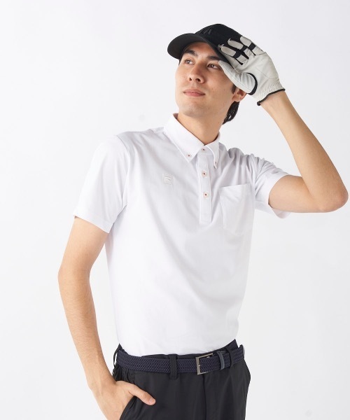 FILA GOLF フィラゴルフ 半袖 ポロシャツ ゴルフウェア ホワイト 3L FILA GOLF フィラゴルフ ゴルフウェア ポロシャツ 半袖 春 夏