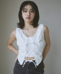 GLOWNY/グロウニー GARDEN SLEEVELESS TOP 手洗い可能