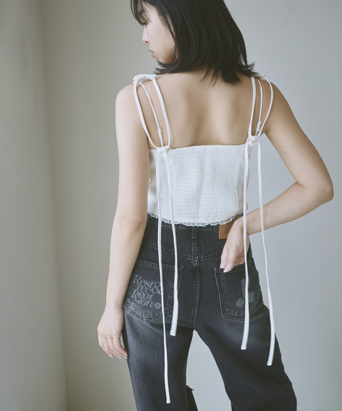U by SPICK&SPAN(ユーバイスピックアンドスパン)の「GLOWNY/グロウニー GARDEN SLEEVELESS TOP 手洗い可能(シャツ/ブラウス・レディース・ホワイト・FREE)」の16枚目の写真