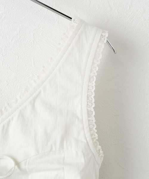 U by SPICK&SPAN(ユーバイスピックアンドスパン)の「GLOWNY/グロウニー GARDEN SLEEVELESS TOP 手洗い可能(シャツ/ブラウス・レディース・ホワイト・FREE)」の11枚目の写真