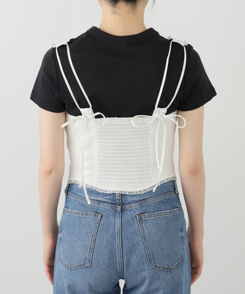 U by SPICK&SPAN(ユーバイスピックアンドスパン)の「GLOWNY/グロウニー GARDEN SLEEVELESS TOP 手洗い可能(シャツ/ブラウス・レディース・ホワイト・FREE)」の3枚目の写真