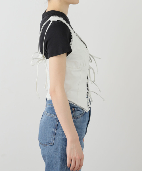 GLOWNY/グロウニー GARDEN SLEEVELESS TOP 手洗い可能（シャツ