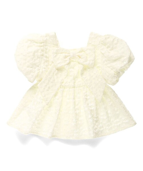 BRANSHES（ブランシェス）の「【プチレディ】バックリボンブラウス（シャツ/ブラウス・キッズ・ブラック/アイボリー・110/140/100/120/150/130）」の10枚目の写真