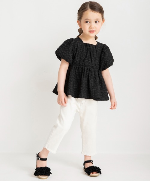 BRANSHES（ブランシェス）の「【プチレディ】バックリボンブラウス（シャツ/ブラウス・キッズ・ブラック/アイボリー・110/140/100/120/150/130）」の13枚目の写真