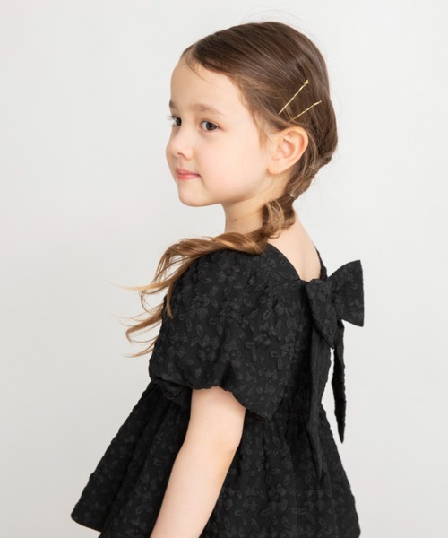 BRANSHES（ブランシェス）の「【プチレディ】バックリボンブラウス（シャツ/ブラウス・キッズ・ブラック/アイボリー・110/140/100/120/150/130）」の15枚目の写真