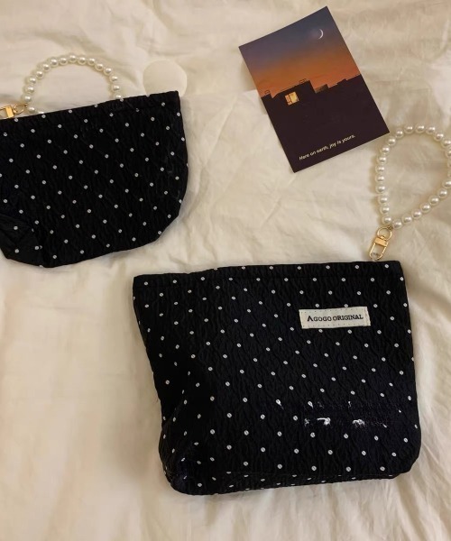 美品　archivio  ドット柄   ポーチ　2点 アニマル柄お財布ポーチ - NINA BAGS