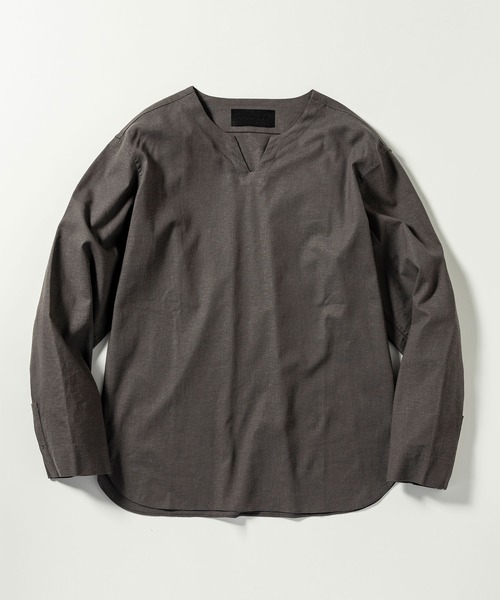 C DIEM（カルペディエム）の「C DIEM(カルペディエム)キーネックロングスリーブTシャツ 長袖Tシャツ (通気性 / 速乾性)（Tシャツ/カットソー・メンズ・ブラック/チャコールグレー/ホワイト・L/XL/S/M）」の3枚目の写真