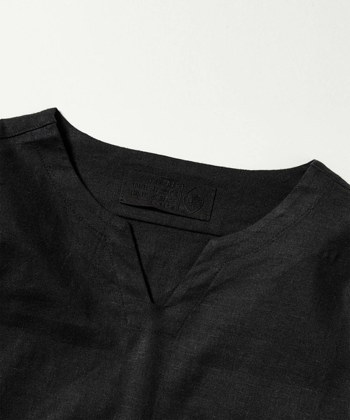 C DIEM（カルペディエム）の「C DIEM(カルペディエム)キーネックロングスリーブTシャツ 長袖Tシャツ (通気性 / 速乾性)（Tシャツ/カットソー・メンズ・ブラック/チャコールグレー/ホワイト・L/XL/S/M）」の8枚目の写真