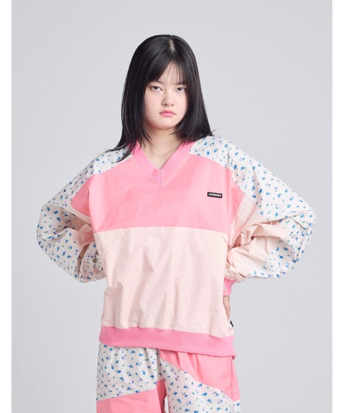 Little sunny bite(リトルサニーバイト)の「『Little sunny bite』nylon top(ナイロンジャケット・レディース・ピンク/ブルー・SMALL)」の3枚目の写真