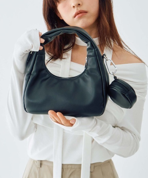 archives（アルシーヴ）の「ボンディングバッグ（ハンドバッグ・レディース・キャメル/ブラック/アイボリー・FREE）」の2枚目の写真