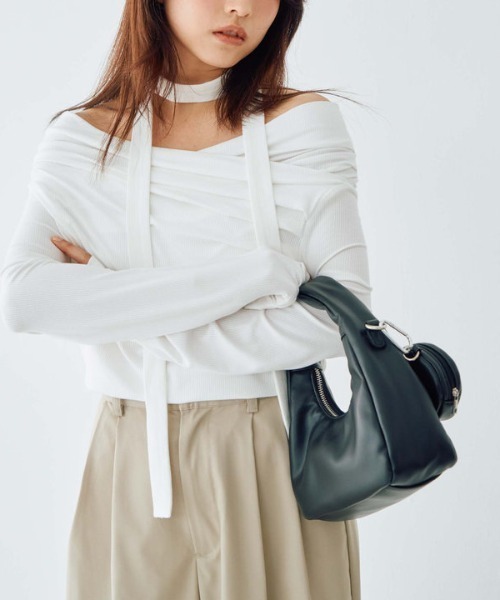 archives（アルシーヴ）の「ボンディングバッグ（ハンドバッグ・レディース・キャメル/ブラック/アイボリー・FREE）」の18枚目の写真