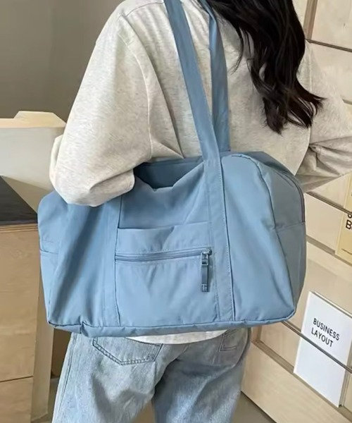 ammy.（エイミードット）の「【 ammy. / エイミードット 】 パステル カラー ボストン バッグ / 大容量（ボストンバッグ・レディース・ブラック/ピンク/ブルー/アイボリー/ベージュ・FREE）」の4枚目の写真