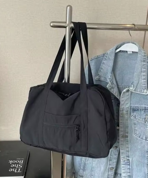 ammy.（エイミードット）の「【 ammy. / エイミードット 】 パステル カラー ボストン バッグ / 大容量（ボストンバッグ・レディース・ブラック/ピンク/ブルー/アイボリー/ベージュ・FREE）」の3枚目の写真