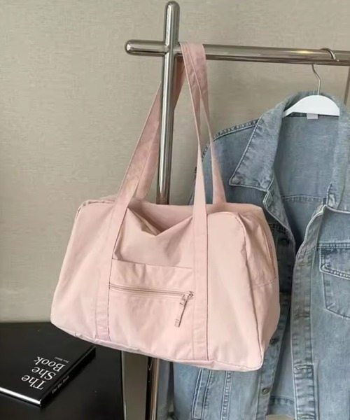 ammy.（エイミードット）の「【 ammy. / エイミードット 】 パステル カラー ボストン バッグ / 大容量（ボストンバッグ・レディース・ブラック/ピンク/ブルー/アイボリー/ベージュ・FREE）」の9枚目の写真