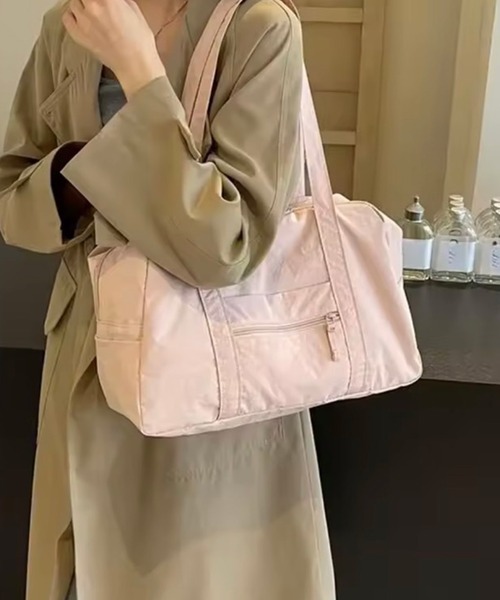 ammy.（エイミードット）の「【 ammy. / エイミードット 】 パステル カラー ボストン バッグ / 大容量（ボストンバッグ・レディース・ブラック/ピンク/ブルー/アイボリー/ベージュ・FREE）」の11枚目の写真