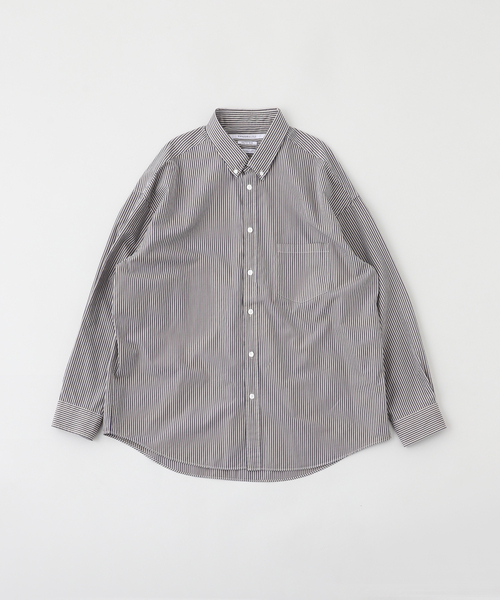 JOURNAL STANDARD(ジャーナルスタンダード)の「CANCLINI ファットシルエット ストライプボタンダウンシャツ(シャツ/ブラウス・メンズ・ベージュ/コバルトブルー・SMALL/MEDIUM/LARGE)」の1枚目の写真