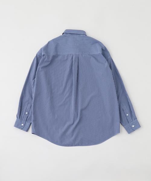 JOURNAL STANDARD(ジャーナルスタンダード)の「CANCLINI ファットシルエット ストライプボタンダウンシャツ(シャツ/ブラウス・メンズ・ベージュ/コバルトブルー・SMALL/MEDIUM/LARGE)」の9枚目の写真