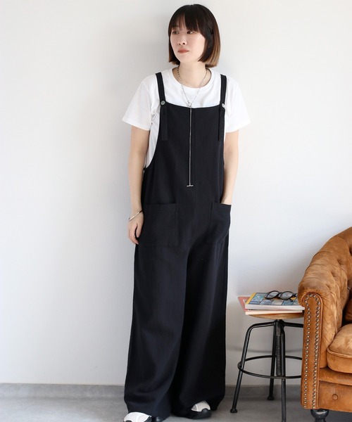 marimo♪　リネンサロペット marimo♪ リネンサロペット SARAHWEAR リネンツイルサロペット