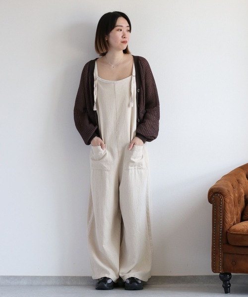 marimo♪　リネンサロペット 再販売【tomomiさんコラボ】リネンデニムサロペット