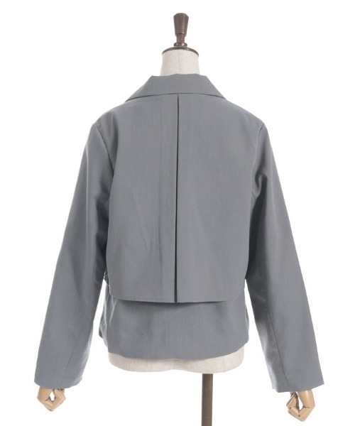axes femme（アクシーズファム）の「２ＷＡＹテーラージャケット（テーラードジャケット・レディース・ブラック/グレー・FREE）」の16枚目の写真