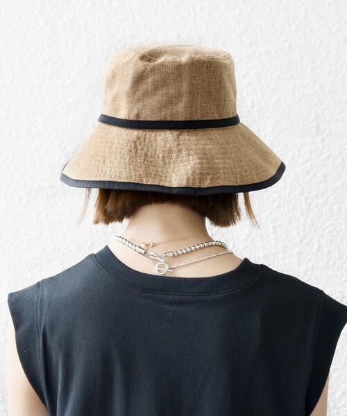 SHIPS any(シップス エニィ)の「SHIPS any: ループ付き パイピング ハット(ハット・レディース・ベージュ/キャメル・ONE SIZE)」の7枚目の写真