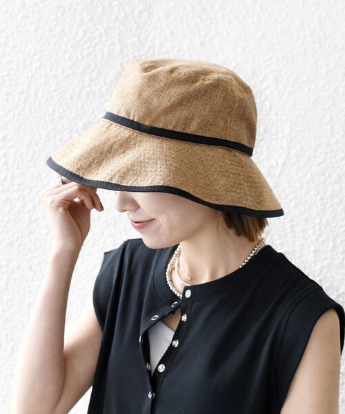 SHIPS any(シップス エニィ)の「SHIPS any: ループ付き パイピング ハット(ハット・レディース・ベージュ/キャメル・ONE SIZE)」の8枚目の写真