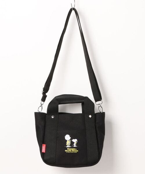 PEANUTS(ピーナッツ)の「【PEANUTS/ピーナッツ】 500mlペットボトル収納可 スヌーピー 2wayトートバッグ(トートバッグ・レディース・アイボリー/ブラック/ブルー・FREE)」の17枚目の写真