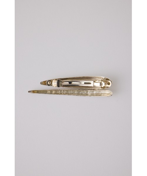 RIM.ARK Brass hair clip set tops 白 バレッタ付 Brass hair clip set tops ブラースヘアークリップセット