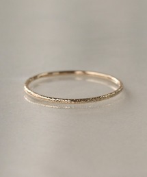 NOIR DE POUPEE（ノワールドプーペ）の「K10 layer ring 梨地（リング）」