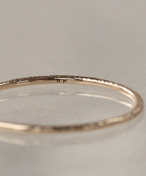 NOIR DE POUPEE（ノワールドプーペ）の「K10 layer ring 梨地（リング・レディース・ゴールド・#7/#9/#11/#13/#15）」の9枚目の写真