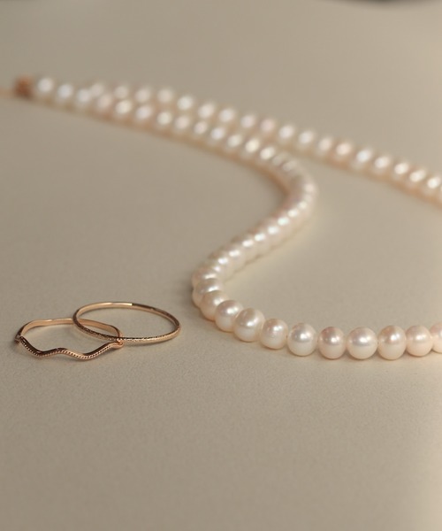 NOIR DE POUPEE（ノワールドプーペ）の「K10 layer ring 梨地（リング・レディース・ゴールド・#7/#9/#11/#13/#15）」の13枚目の写真