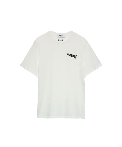 MSGM(エムエスジーエム)の「MSGM! 刺繍ロゴTシャツ(Tシャツ/カットソー・メンズ・ブラック/オフホワイト・S/M/L/XS)」の2枚目の写真