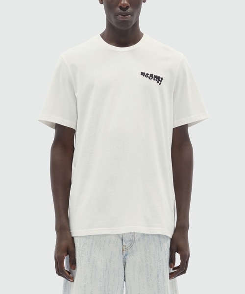 MSGM(エムエスジーエム)の「MSGM! 刺繍ロゴTシャツ(Tシャツ/カットソー・メンズ・ブラック/オフホワイト・S/M/L/XS)」の3枚目の写真