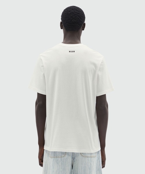 MSGM(エムエスジーエム)の「MSGM! 刺繍ロゴTシャツ(Tシャツ/カットソー・メンズ・ブラック/オフホワイト・S/M/L/XS)」の4枚目の写真