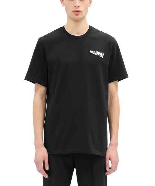 MSGM(エムエスジーエム)の「MSGM! 刺繍ロゴTシャツ(Tシャツ/カットソー・メンズ・ブラック/オフホワイト・S/M/L/XS)」の10枚目の写真